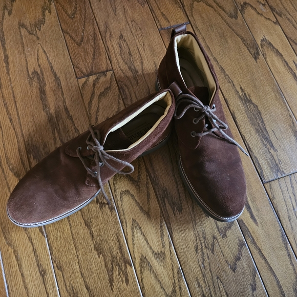 Men's Samuel Hubbard Brown Suede Low Boots Size 12 - Picture 3 of 9